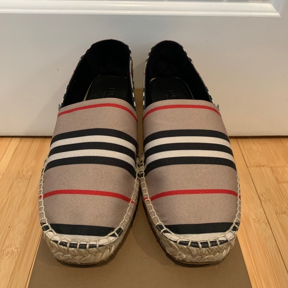 Burberry Alport Icon Stripe Espadrille Canvas - Picture 2 of 9